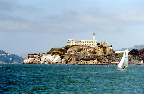 Alcatraz Island - a better view from the boardwalk at Pier 39.